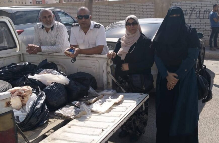 ضبط 450 كيلو لحوم ودواجن غير صالحة للاستهلاك الآدمي بالمنوفية