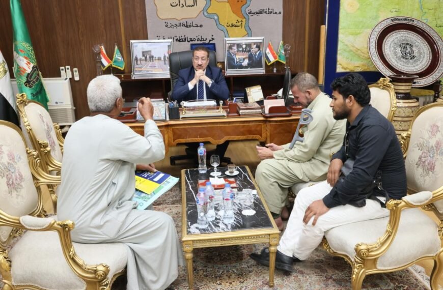 محافظ المنوفية يلتقي ” أسرة الشاب حسان ” ويقدم دعم مالي ويوجه بتقديم كافة أوجه الرعاية الطبية العاجلة
