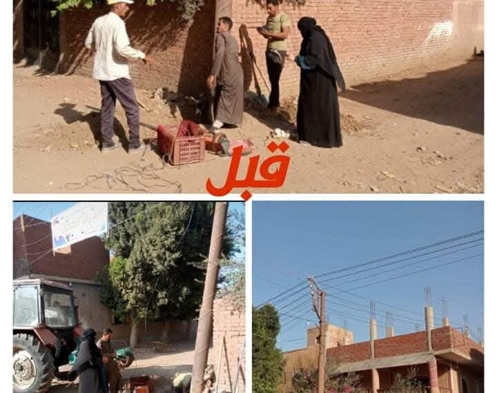 أبو حطب يستجيب لأهالي عزبة التاجي القبلية ويكلف رئيس الوحدة بزرع عمود إنارة جديد