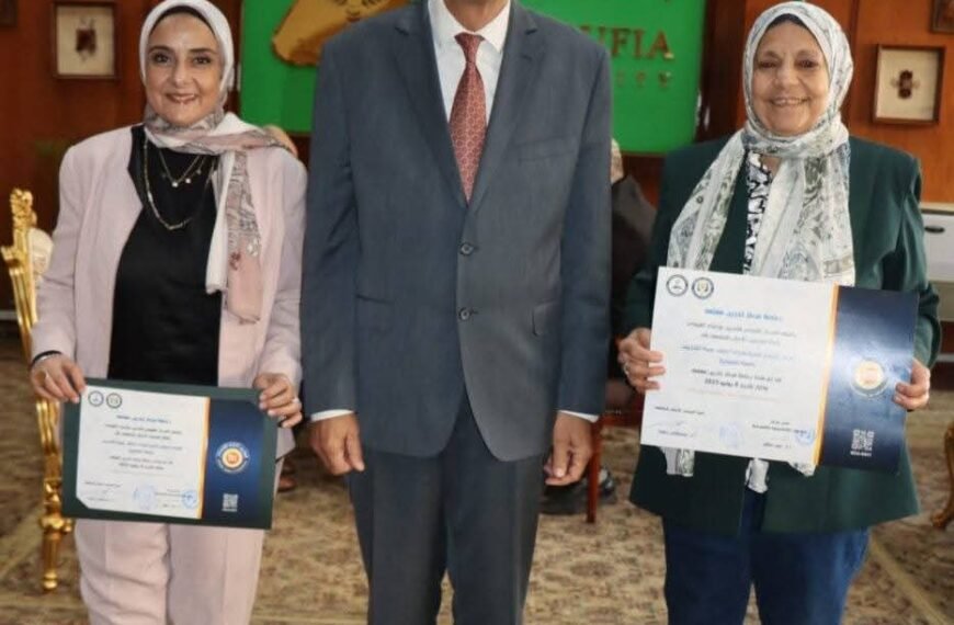 إعتماد المركز الدولي لتنمية قدرات أعضاء هيئة التدريس بجامعة المنوفية كمركز تدريب معتمد من المركز القومي للتدريب