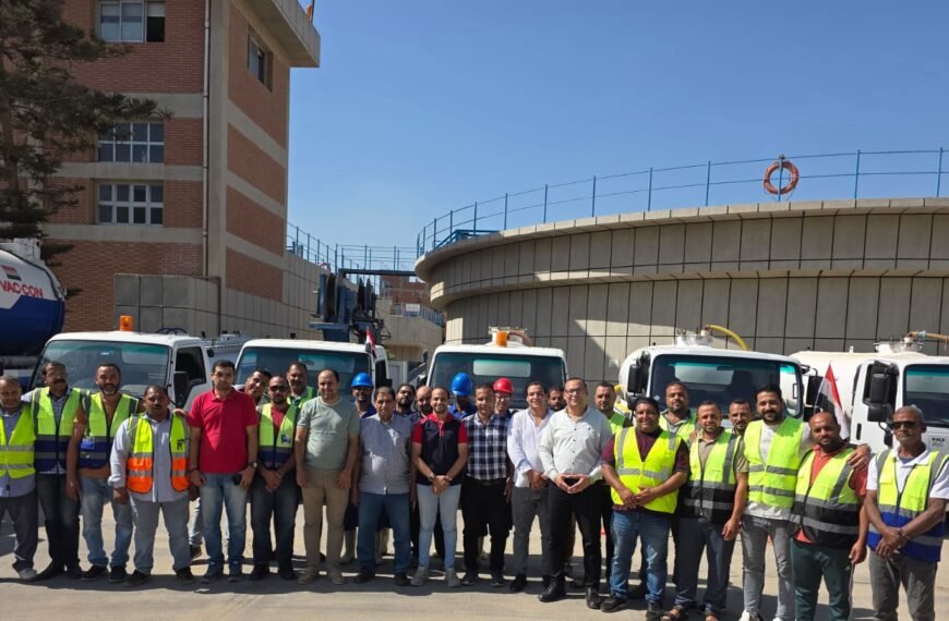 رئيس مياه المنوفية يتفقد جاهزية معدات الشركة في مواجهة الأزمات