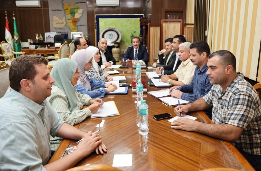 محافظ المنوفية يناقش نسب إنجاز الموقف الحالي لمشروعات الخطة الاستثمارية