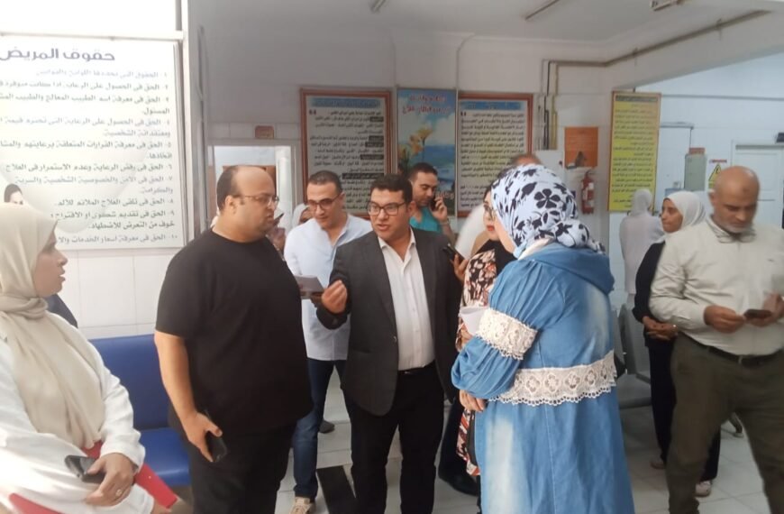 جولة تفقدية لمتابعة سير العمل بمستشفيات منوف العام وحميات منوف