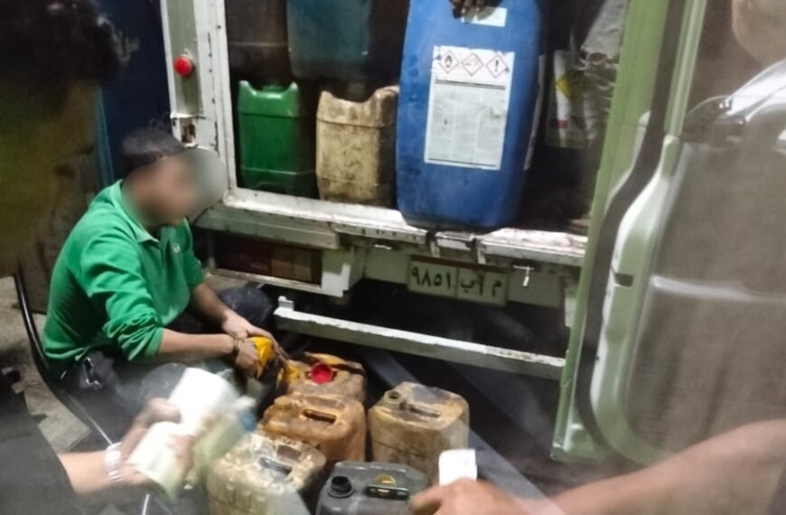 ضبط ألف لتر سولار مدعم قبل بيعها في السوق السوداء بشبين الكوم