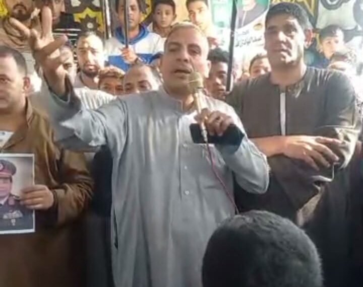 وقفة احتجاجية حاشدة بشطانوف احتجاجا على خروج المرشح عبد الهادي فتحي خليل من إنتخابات مجلس النواب