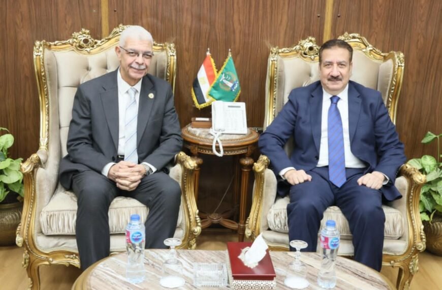 محافظ المنوفية يلتقى رئيس الجامعة للمشاركة في الإحتفال السنوي للجامعة والتنسيق للمرحلة الثانية لانتخابات مجلس النواب