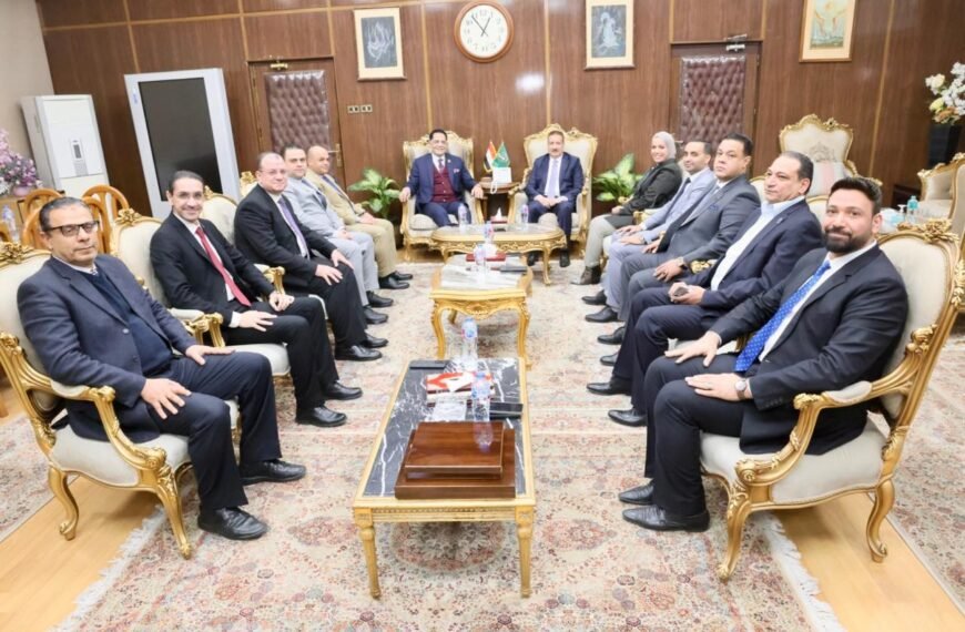 محافظ المنوفية يستقبل وفد حزب الجبهة الوطنية لتعزيز سبل التعاون