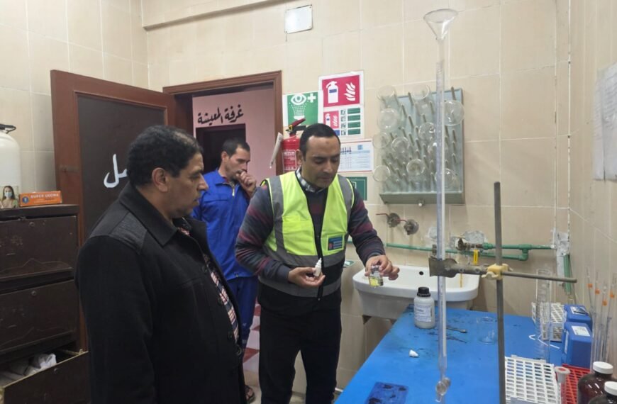 رئيس مياه المنوفية يتفقد محطتى مياه كفر الخضرة والغنامية بالباجور