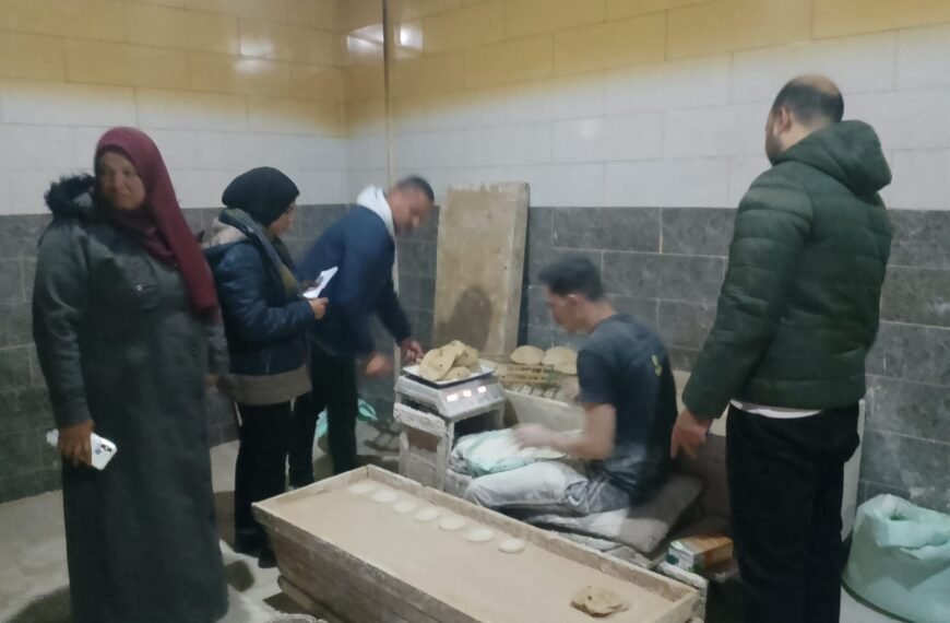 ضبط 100 طن من الملح الخام مجهول المصدر وتحرير 222 محضر مخالفات مخابز وأسواق بالمنوفية