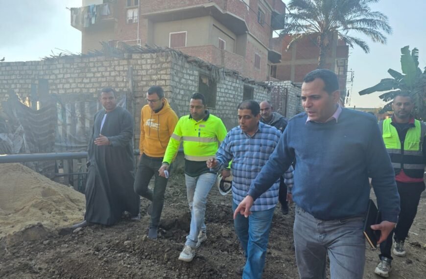مياه المنوفية: جولة تفقدية لمشروعات حياة كريمة بمركزي الشهداء وأشمون