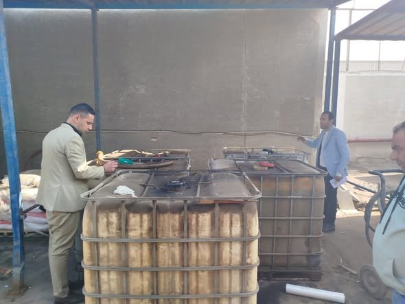 تموين المنوفية: ضبط 8000 لتر سولار مدعم محظور تداوله بأحد المنشآت الصناعية بالسادات