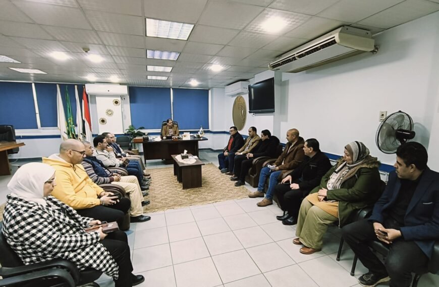 مياه المنوفية تعقد اجتماع اللجنة العليا لسلامة ومأمونية المياه والصرف الصحى