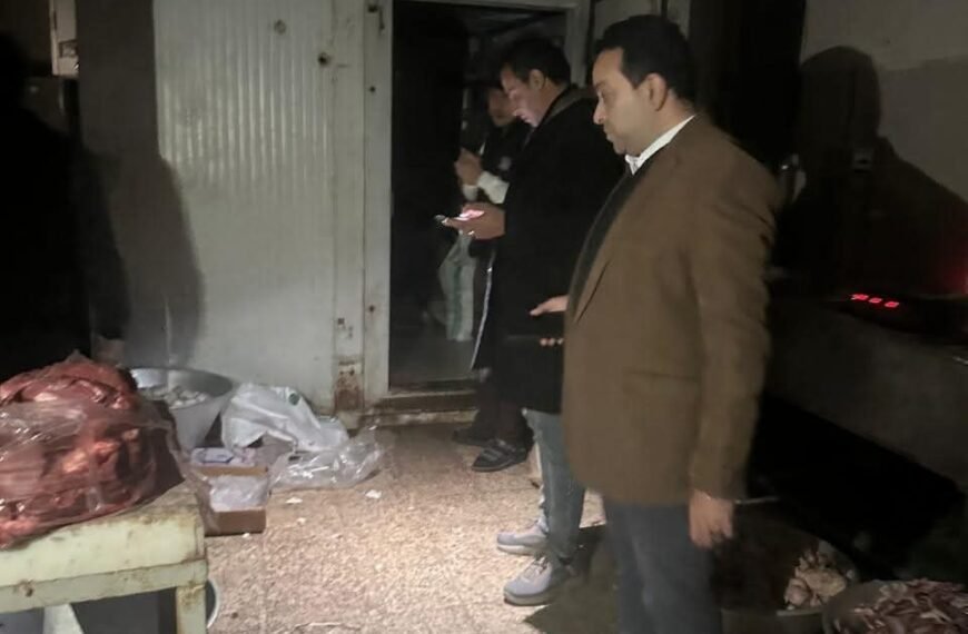 خلال حملة تفتيشية مفاجئة..ضبط طن ونصف لحوم مجمده غير صالحه للإستهلاك الآدمى بالمنوفية