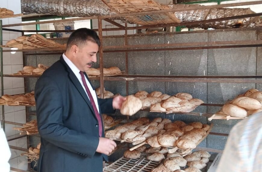 ضبط 700 كجم دقيق فاخر وسكر أبيض و 200 كجم سمن نباتي مجهول المصدر بأشمون وتحرير 215 محضر تمويني