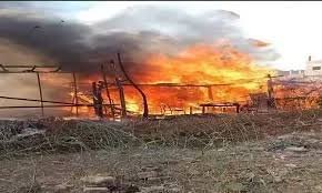 حريق بحظيرة مواشي بالمنوفية وإصابة شاب