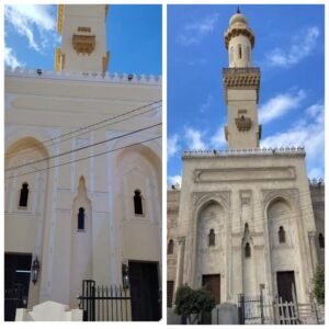 بيان هام جدا من أوقاف المنوفية حول زخارف مدخل المسجد العباسي بشبين الكوم