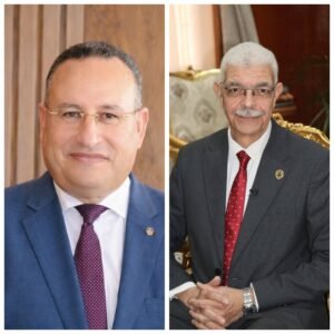 رئيس جامعة المنوفية يهنئ الدكتور عبد العزيز قنصوة بتوليه وزارة التعليم العالي والبحث العلمي