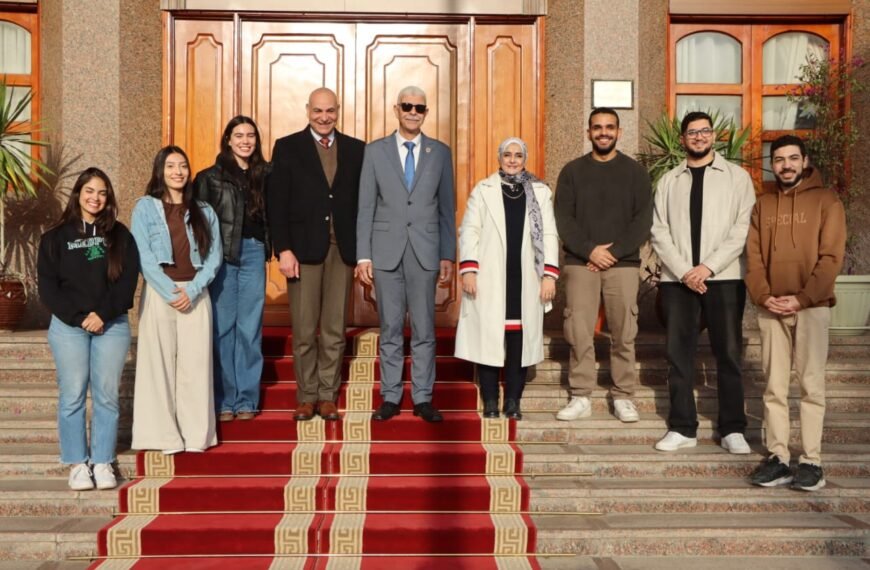 رئيس جامعة المنوفية يستقبل طالبات من البرازيل في تجربة تدريب طبي دولية مميزة