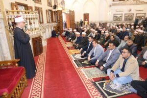 محافظ المنوفية يشهد الإحتفال السنوي بليلة النصف من شعبان بمسجد الرؤوف الرحيم ويهنئ أهالي المنوفية