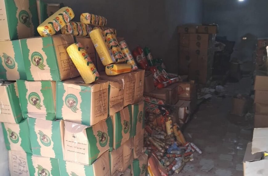 ضبط 12 طن مواد غذائية و1000 لتر سولار مجهول المصدر وتحرير 242 محضر مخالفات تموينية بالمنوفية