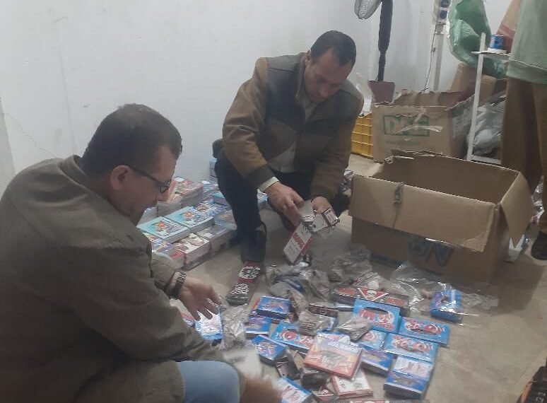 ضبط وإعدام 200 عبوة ألعاب نارية محظور تداولها خلال حملة&hellip;