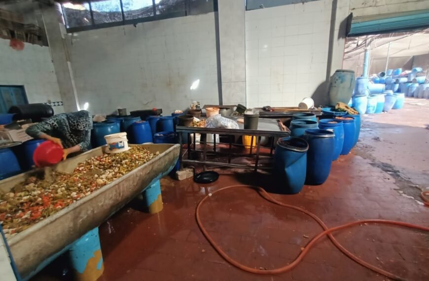 ضبط كيان مخالف لإنتاج وتصنيع مخللات الطعام بشنوان والتحفظ على 315 طن مجهولة المصدر