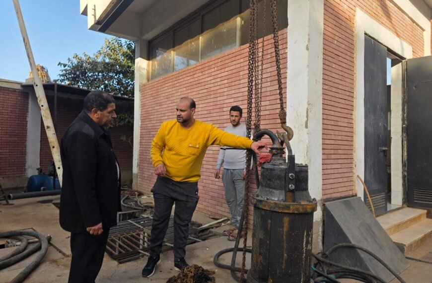 رئيس مياه المنوفية يتفقد محطات فرع الشركة بشبين الكوم
