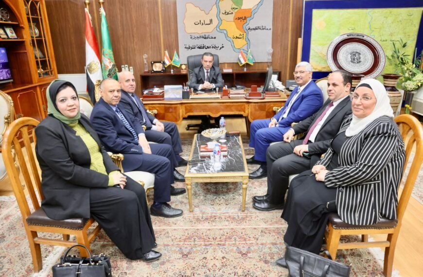 محافظ المنوفية يستقبل رئيس مجلس إدارة شركة جنوب الدلتا لتوزيع الكهرباء ويؤكد إستمرار التعاون المشترك