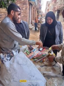 ضبط 149 قطعة ألعاب نارية شديدة الخطورة بسرس الليان وتحرير 7 محاضر نقص وزن بقري شبين الكوم