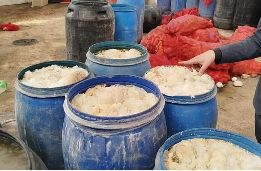 محافظ المنوفية : ضبط منشأة صناعية مخالفة للإشتراطات الصحية بالسادات