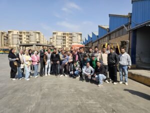 طلاب برنامج تكنولوجيا الأوتوترونكس بجامعة الدلتا التكنولوجية فى زيارة علمية ميدانية لهيئة النقل العام بالقاهرة