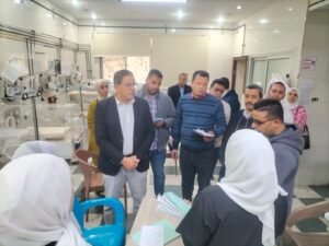 مرور مفاجئ لوكيل صحة المنوفية على مستشفى بركة السبع المركزي لضمان الجاهزية خلال عيد الفطر