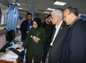 رئيس جامعة المنوفية يتابع التشغيل الفعلي لمنظومة التحول الرقمي وميكنة المستشفيات الجامعية لرفع كفاءة الخدمات الطبية