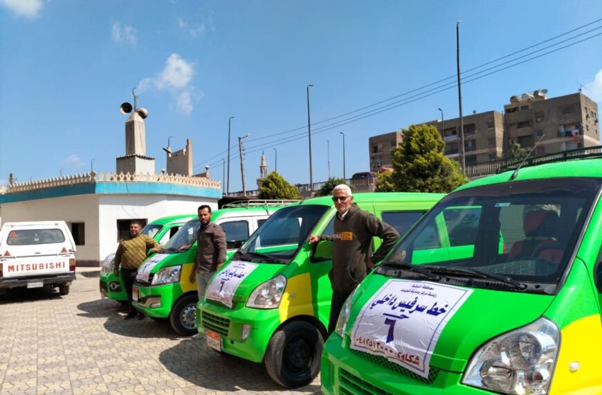 تدشين المرحلة الأولى لخطوط السرفيس الجديدة بمركز ومدينة قويسنا لتيسير&hellip;