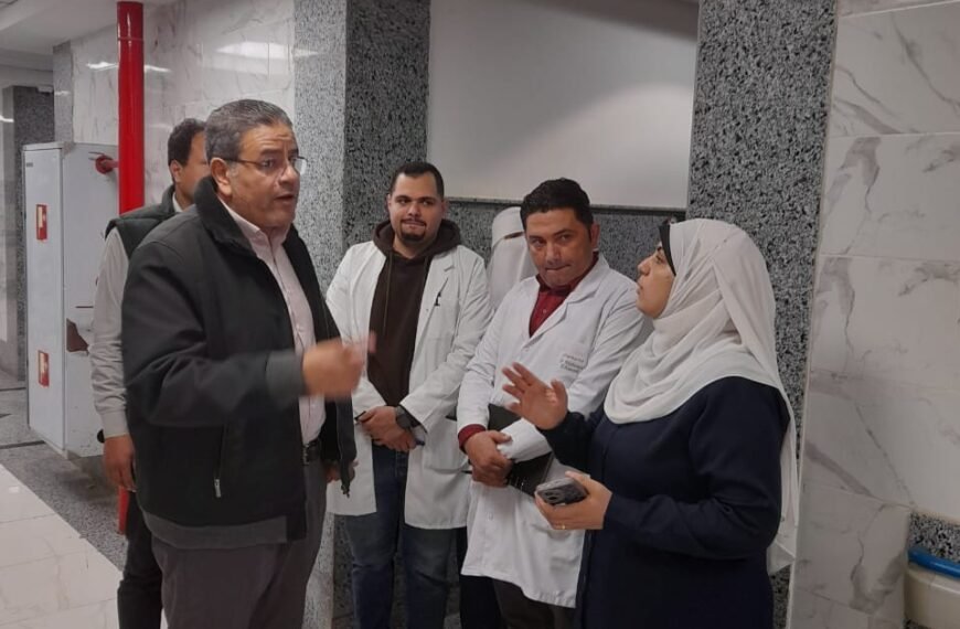 وكيل الصحة بالمنوفية خلال زيارته لمستشفيات أشمون قرارات للإصلاح وتحسين الأداء بمستشفى رمد أشمون