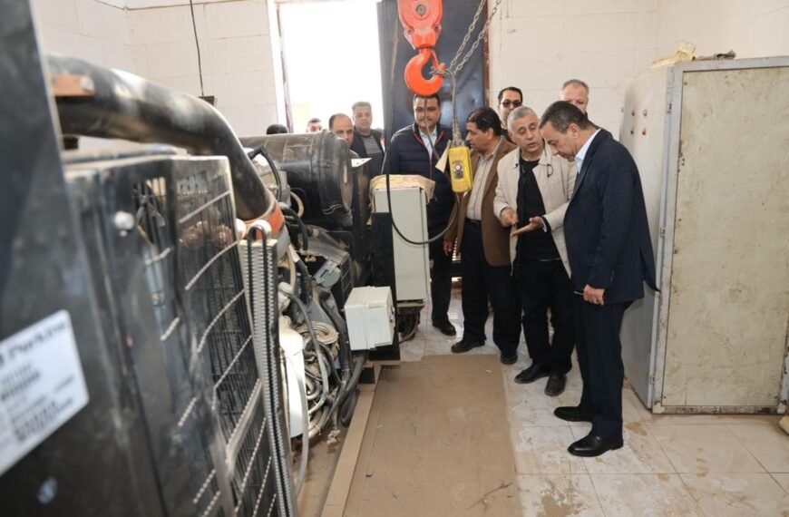 محافظ المنوفية يجري جولة ميدانية موسعة بقويسنا ويتفقد محطة معالجة إزالة حديد ومنجنيز أم خنان