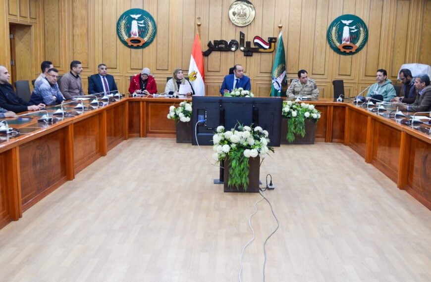 نائب محافظ المنوفية يعقد اجتماعاً تنسيقياً لمتابعة الموقف النهائي لتسليم عدد من المشروعات
