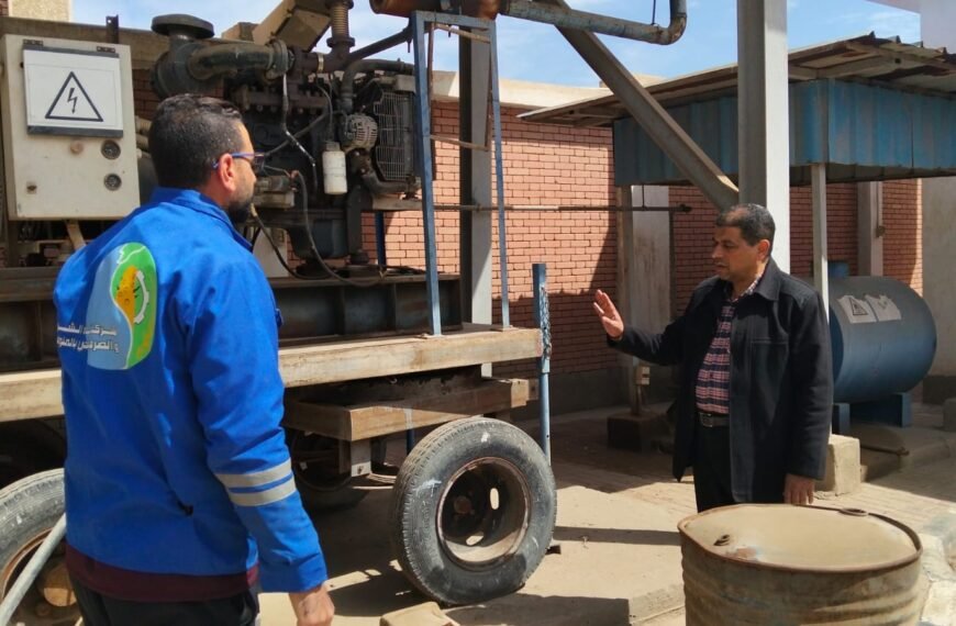 رئيس مياه المنوفية يتفقد محطات الرفع بفرع الشركة بشبين الكوم