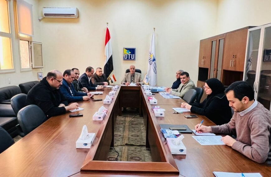 مركز التدريب والإستشارات التكنولوجية والخدمات الطلابية بجامعة الدلتا التكنولوجية يعقد جلسته السادسة