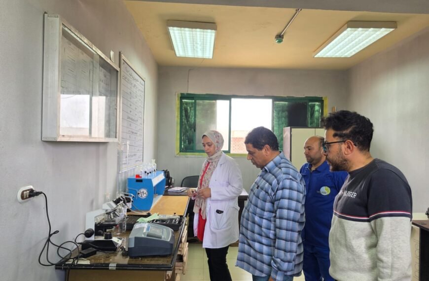 رئيس مياه المنوفية يتابع عمليات التشغيل بمختلف المحطات