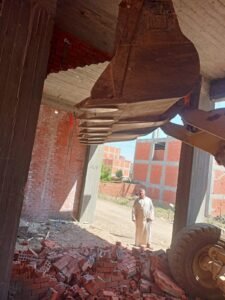 ازالات فورية لعدد من حالات التعدى علي الأراضي الزراعية والمتغيرات المكانية بالمنوفية