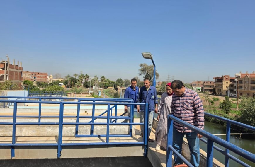 رئيس مياه المنوفية يتفقد بعض محطات فرع الشركة بأشمون