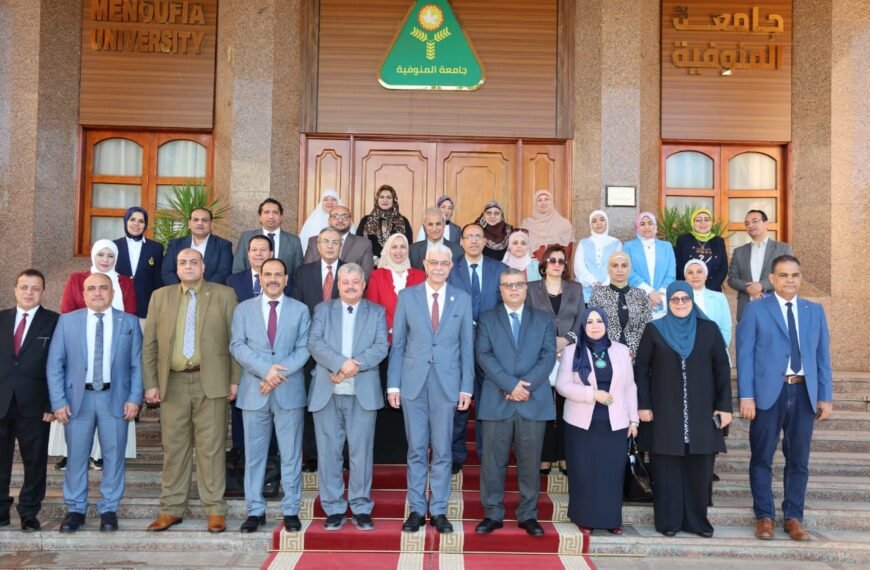 رئيس جامعة المنوفية يستقبل فرق الهيئة القومية لضمان الجودة للحصول على الاعتماد الأكاديمي الشامل