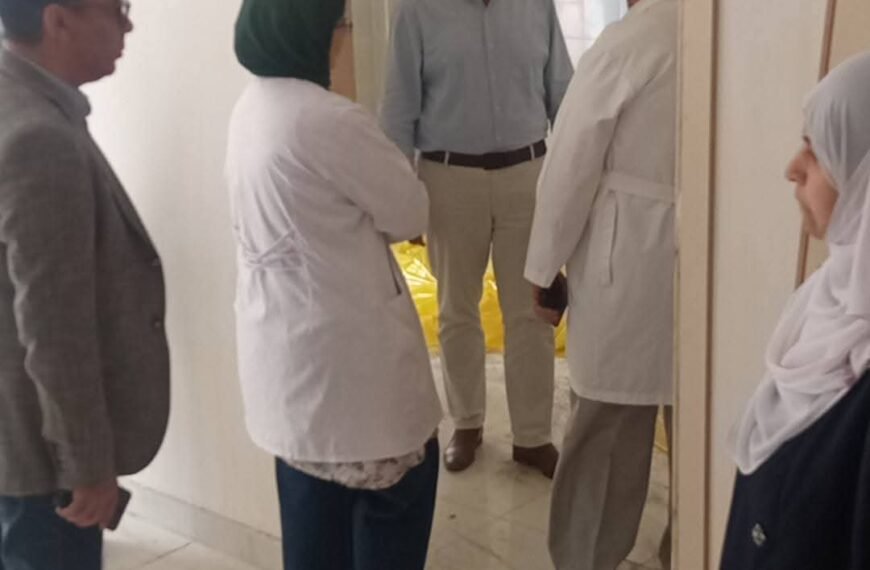 وكيل الصحة بالمنوفية يتابع معدلات الإنجاز لمبنى مستشفى الرمد الجديد بشبين الكوم