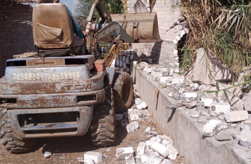 إزالات فورية لحالات تعدي على الاراضي الزراعية والمتغيرات المكانية بالمنوفية