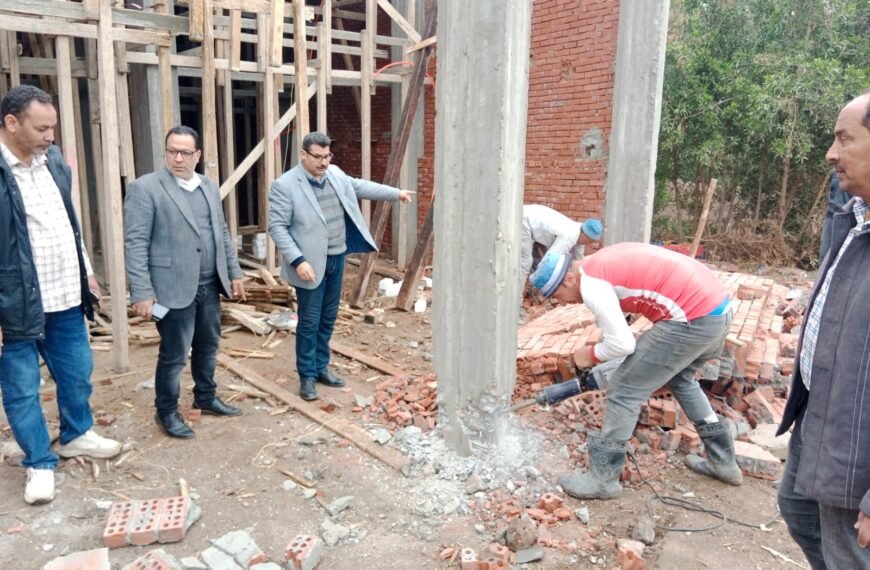 محافظ المنوفية يتابع إزالة التعديات على الأراضي الزراعية والبناء المخالف بعدد من المراكز