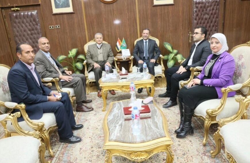 محافظ المنوفية يستقبل مدير صندوق مكتبات مصر العامة لمناقشة الموقف التنفيذى لمكتبة مصر العامة بحي شرق شبين الكوم