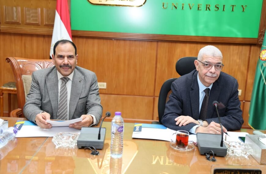 رئيس جامعة المنوفية يوجه بوضع تصور شامل لتطوير مركز تنمية القدرات ودعم البنية التحتية والتجهيزات وتطوير الحقيبة التدريبية